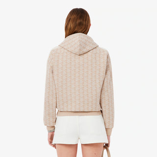 LACOSTE FELPA CON CAPPUCCIO IN JACQUARD CON MONOGRAMMA SF7606 8GI