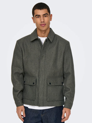 ONLY&SONS CONNOR CAPPOTTO CON TASCHE UOMO 22025735 BCM