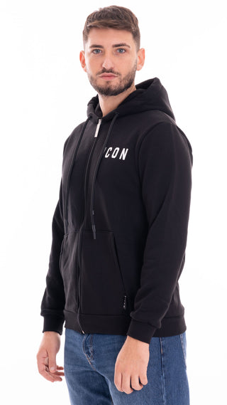 ICON FELPA CON CAPPUCCIO UOMO IU9015FZ NRP
