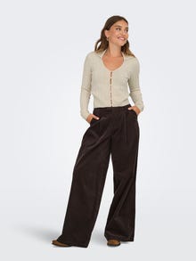 ONLY MEDDI MAGLIONE CON BOTTONI IN PERLA DONNA 15352102 BCV