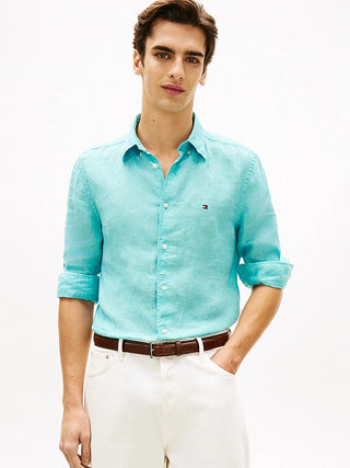 TOMMY HILFIGER CAMICIA UOMO TESSUTO LINO MW41530 CSR