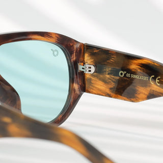 OS SUNGLASSES VENICE SUNGLASSES TORTOISESHELL BLUE LENS OS2052-C03