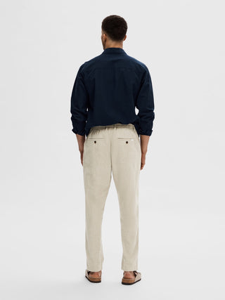 SELECTED HOMME PANTS 172-SLIMTAPE BRODY LINEN MAN 16087636 VTV