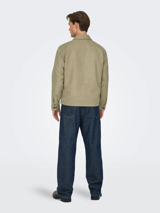 ONLY&SONS RICK GIACCA IN CAMOSCIO 22036126 EWD