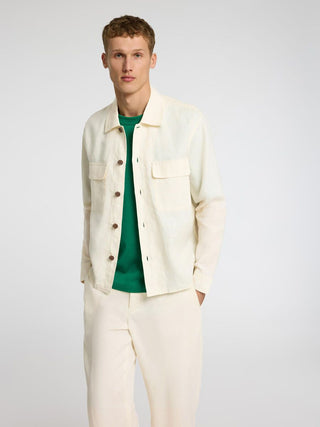 SELECTED HOMME WYATT OVERSHIRT IN LINO LOOSE 16089995 ERT