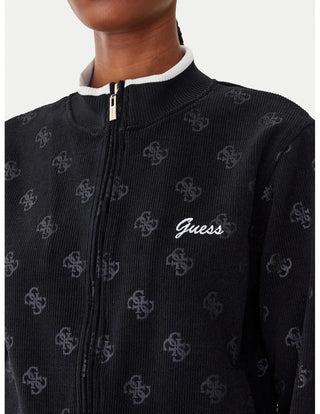 GUESS FELPA PAULINA FULL ZIP DONNA V5BQ01K1902 JBLK
