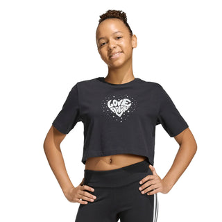 ADIDAS T-SHIRT GIROCOLLO CON CUORE KG9226
