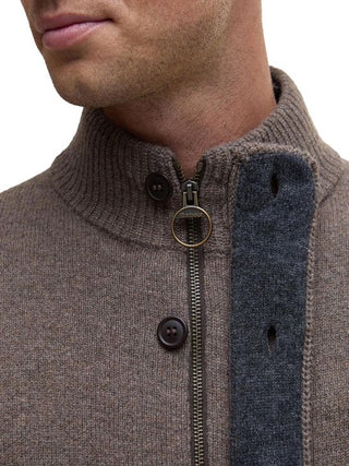 BARBOUR MAGLIONE ESSENTIAL CON ZIP UOMO MKN0731 ST52