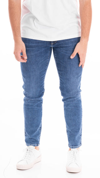 0/ZERO COSTRUCTION JEANS SLIM UOMO 5 TASCHE ORIC ORI012 2822 BLUECW