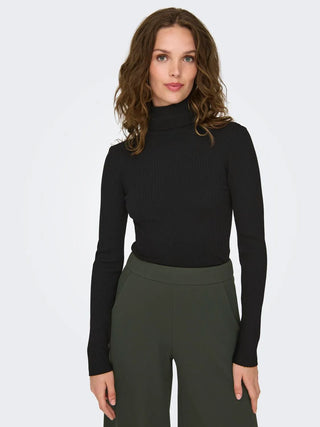 JACQUELINE DE YONG MAGLIONE PLUM COLLO ALTO DONNA 15328328 BLK