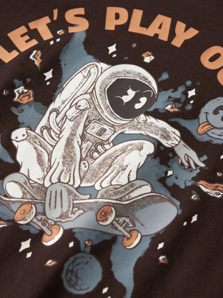 NAME IT T-SHIRT VICTORA MANICHE LUNGHE CON SPACE SKATE 13259688 CEP