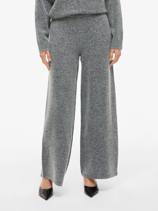 VILA CASTI PANTALONE IN MAGLIA CON BOTTONI AL FONDO 14111872 MGM