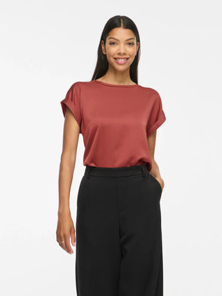 VILA ELLETTE T-SHIRT SATINATA DONNA 14059563 MSL