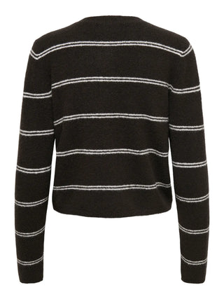 JACQUELINE DE YONG CARDIGAN CHLOE A STRISCE ORIZZONTALI CON BOTTONI 15330581 CLT