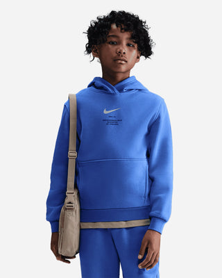 NIKE FELPA CAPPUCCIO C/LOGO A CONTRASTO JR IH4313 411