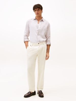 TOMMY HILFIGER CAMICIA A RIGHE IN LINO TOMMY HILFIGHER MW38581 0AA