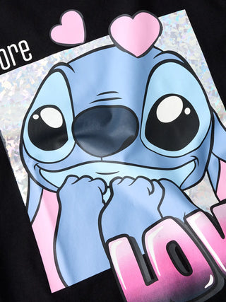 NAME IT T-SHIRT FORA CON STITCH 13254166 BLK