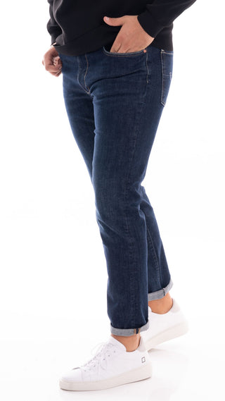 0/ZERO COSTRUCTION JEANS 5 TASCHE UOMO ORIC ORI012 2822 BLUE1V