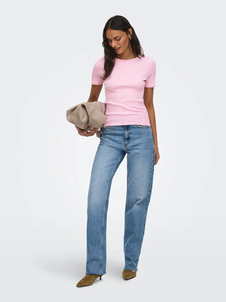 JACQUELINE DE YONG LUCKY T-SHIRT GIROCOLLO 15352288 FTL