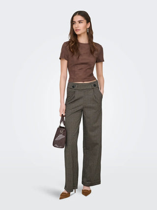 JACQUELINE DE YONG PANTALONI LUNGO A QUADRI GEGGO 15242797 COS