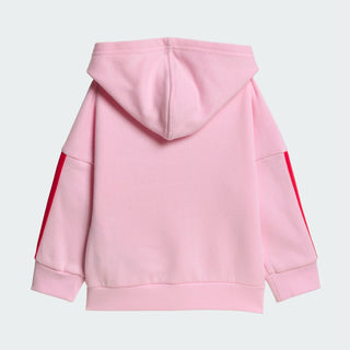 ADIDAS TUTA 3 STRISCE CON CAPPUCCIO E ZIP BIMBA KR9317