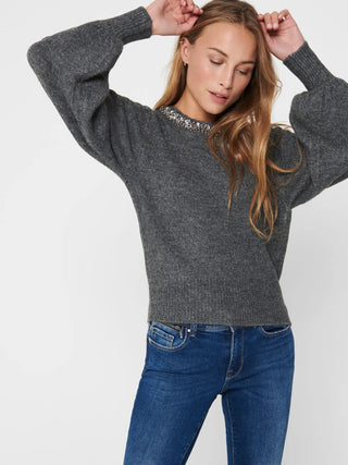 ONLY MAGLIONE CON STRASS ELSA 15210667 MGM