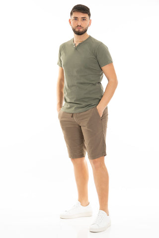 IMPURE SHORT SLEEVE IN JERSEY WITH V-NECK FOR MEN
