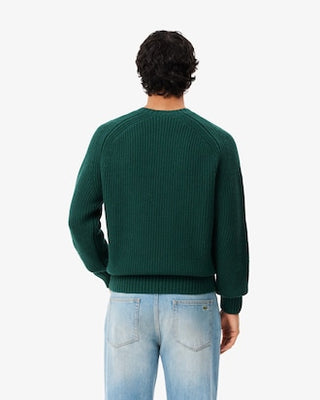 LACOSTE MAGLIONE LACOSTE SPESSO IN LANA CARDATA AH3142 YZP