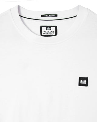 WEEKEND OFFENDER T-SHIRT LOGO PICCOLO WEEKEND OFFENDER TS1B01 BROOKLANDS WHI