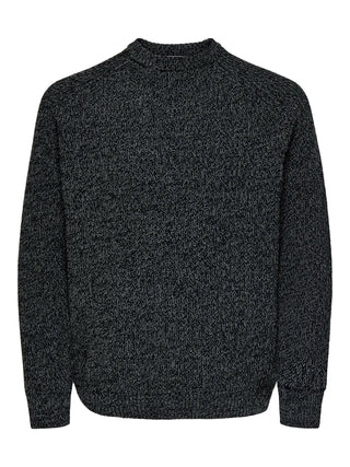 ONLY&SONS MAGLIONE JOIN CON GIROCOLLO 22034670 BLK