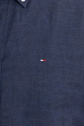 TOMMY HILFIGER M CAMICIA PIGMENT DYED SOLID REGULAR FIT MW34602 DCC