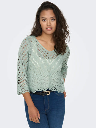 JACQUELINE DE YONG NEW SUN PULLOVER 3/4 15212788 JDE