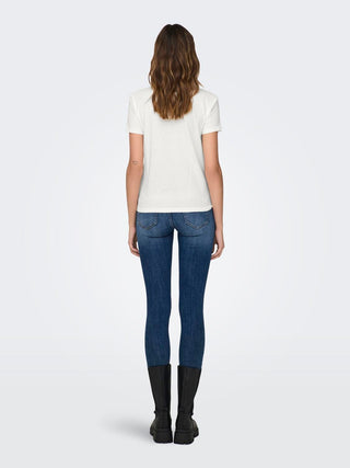 JACQUELINE DE YONG T-SHIRT MICHIGAN LIFE SHORT SLEEVE PRINT DONNA 15311702 CDP