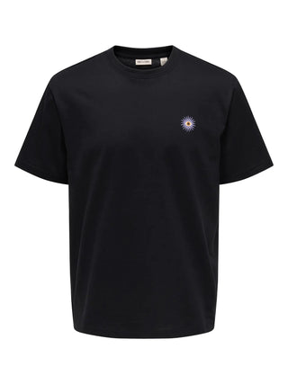 ONLY&SONS FRED T-SHIRT UOMO CON STAMPA 22037618 BLK