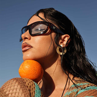 OS SUNGLASSES TORTOISESHELL SUNGLASSES BLUE LENS OS2053-C04