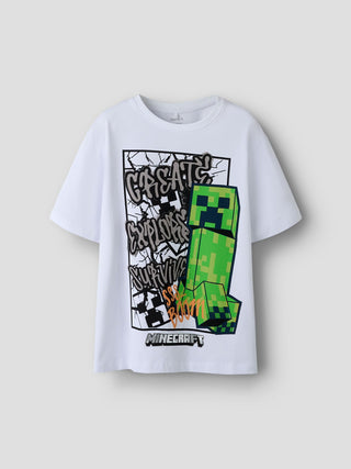 NAME IT MASE T-SHIRT STAMPA MINEGRAFT 13254203 BGW