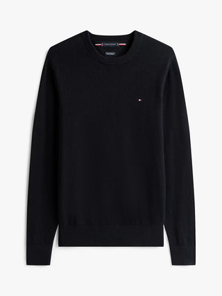 TOMMY HILFIGER PIMA ORG MAGLIONE GIROCOLLO MW28046 BDS