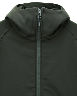 WEEKEND OFFENDER GIUBBOTTO STIPE  IN SOFTSHELL FULL ZIP E CAPPUCCIO CON PATCH MANICA UOMO JK3A06 STIPE BLKF