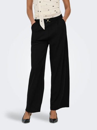 JACQUELINE DE YONG EGGO PANTALONI CON CINTURA 15360117 BLK