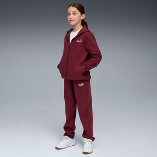 PUMA TUTA METALLIC FLEECE CON CAPPUCCIO FULL ZIP JR 689729 96