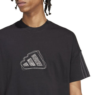ADIDAS T-SHIRT WITH ADIDAS LOGO MEN IX1255