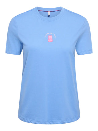 ONLY FOODIE T-SHIRT CON ORSETTO ROSA 15316728 CWB