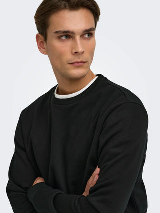 ONLY&SONS MAGLIONE CERES GIROCOLLO 22018683 BLK