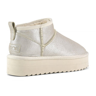 COLORS OF CALIFORNIA STIVALETTO PLATFORM IN 
 CAMOSCIO METLLIZZATO DONNA YWPLAMET OAT