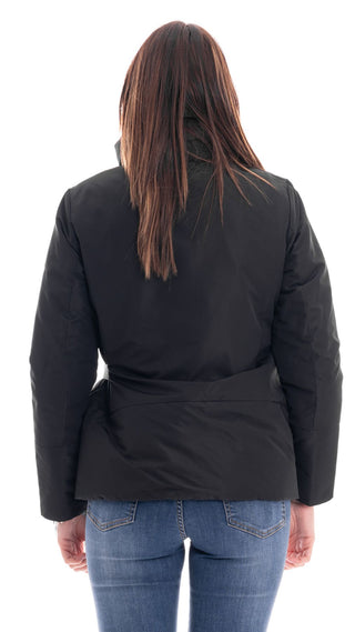 MARKUP SHORT JACKET IN MATT FABRIC WITH BUCKLE WOMEN MW764035 BLACK