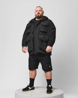 WEEKEND OFFENDER RIPSTOP FIELD JACKET JK1B03 BLK