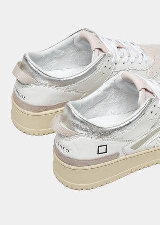 DATE SNEAKER TORNEO SHINY WHITE-PINK DONNA W401-TO-SH-WP