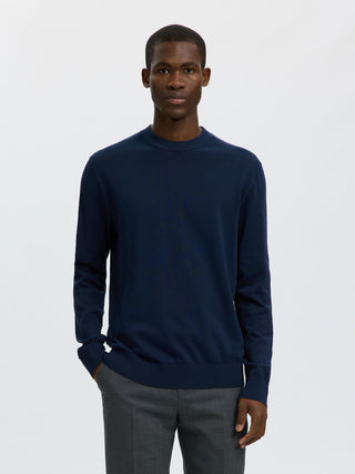SELECTED HOMME TORINO MAGLIONICNO GIROCOLLO 16099817 NVB
