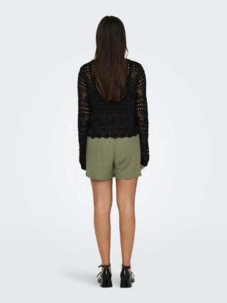 JACQUELINE DE YONG SUN LAY PULLOVER IN CROCHET 15287384 BLK