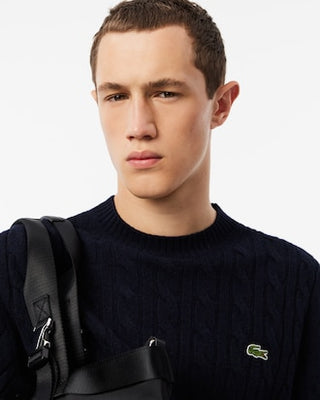 LACOSTE MAGLIONE LACOSTE GIROCOLLO A TRECCE IN LANA CARDATA AH2924 166